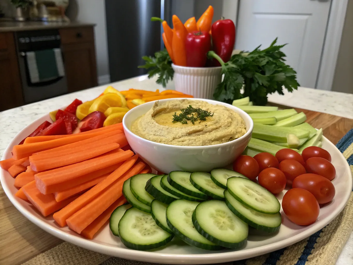 Hummus ja kasvikset